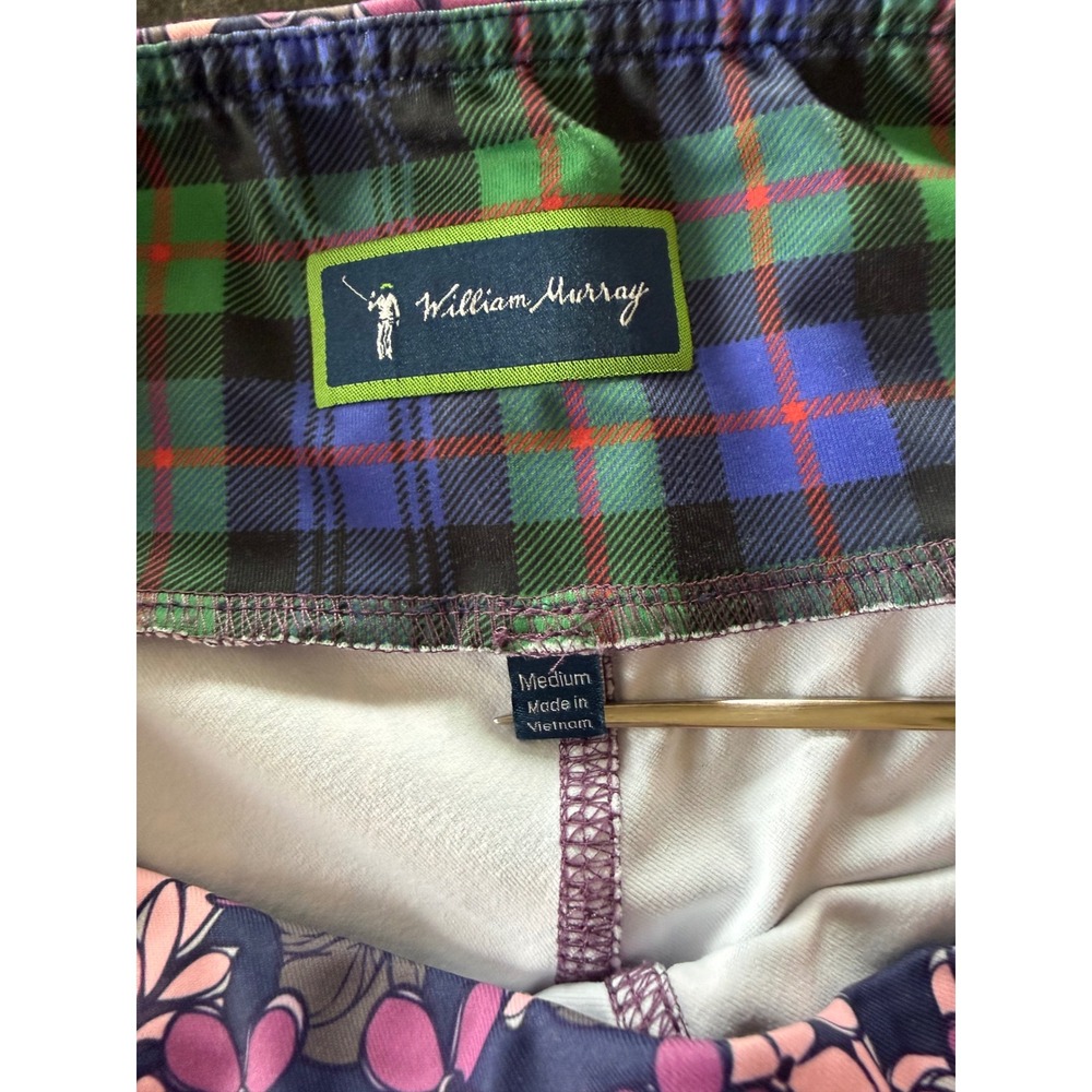 William Murray Golf Lilac Floral Shorts Purple Pink Performance Active Womens M - Picture 5 of 8